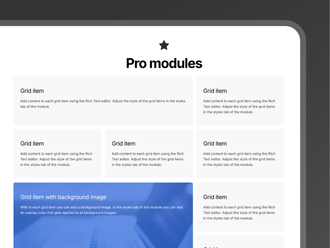 Everything from BASE plus pro modules