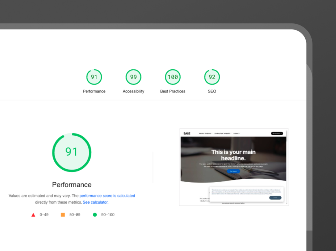 Optimized for speed and security
